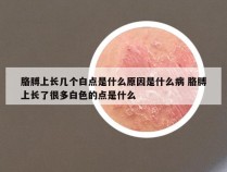 胳膊上长几个白点是什么原因是什么病 胳膊上长了很多白色的点是什么