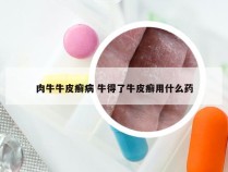 肉牛牛皮癣病 牛得了牛皮癣用什么药