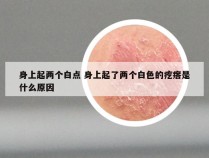 身上起两个白点 身上起了两个白色的疙瘩是什么原因